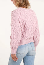 Load image into Gallery viewer, PINK CHUNKY KNIT CARDIGAN