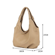 Load image into Gallery viewer, Tan Knot Handle Soft Slouchy Bag