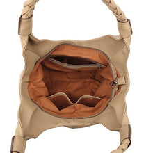 Load image into Gallery viewer, Tan Knot Handle Soft Slouchy Bag