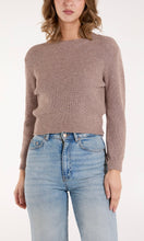 Load image into Gallery viewer, TAUPE RIB CHUNKY KNIT CROPPED JUMPER