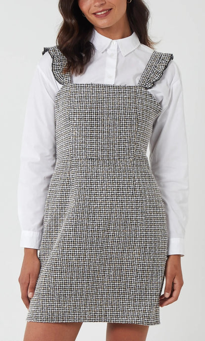 TWEED PINAFORE DRESS