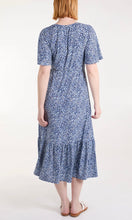 Load image into Gallery viewer, DITSY LEAF PRINT BUTTON FRONT MIDI DRESS