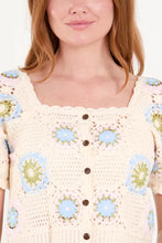 Load image into Gallery viewer, PASTEL FLOWER CROCHET BUTTON TOP