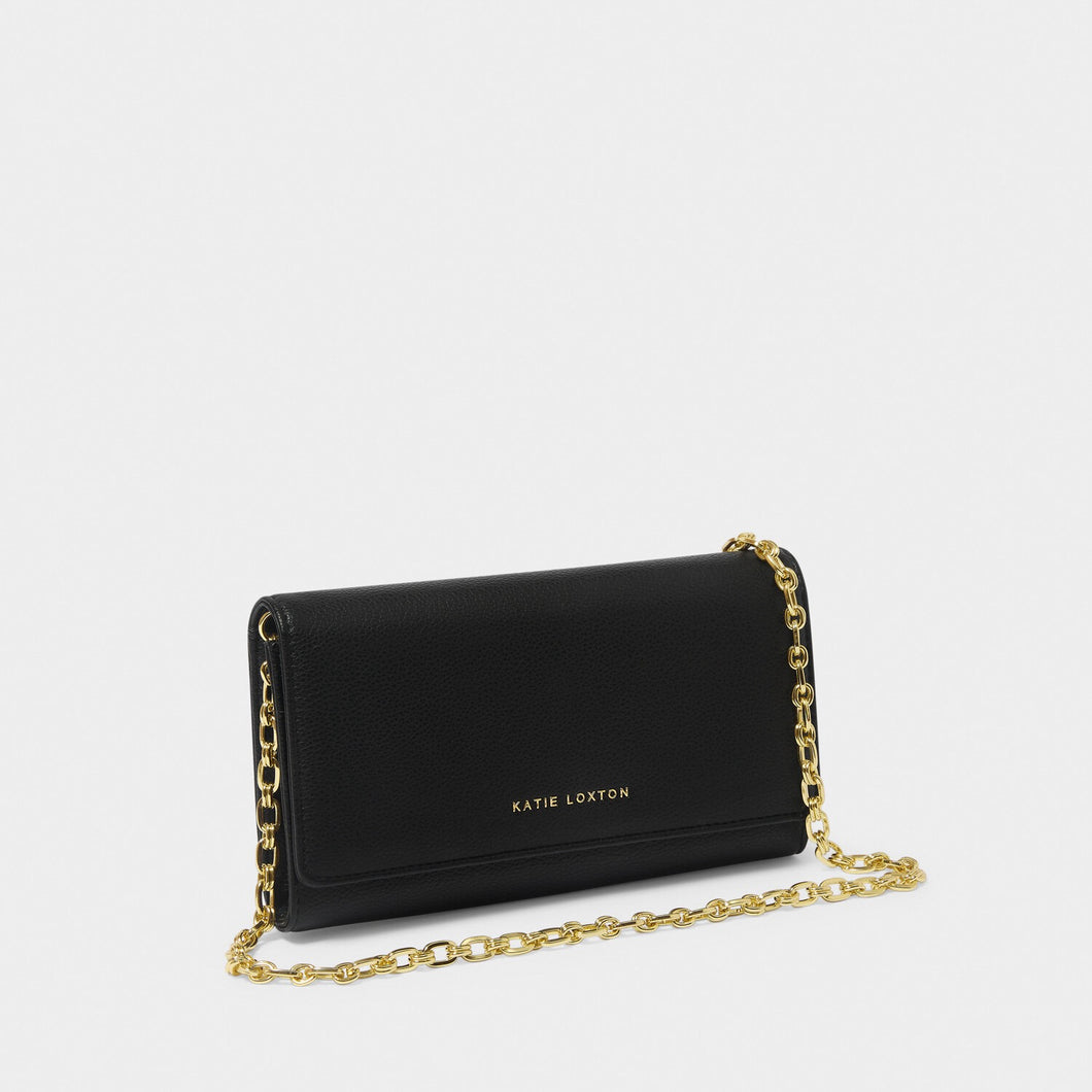 Black Rubi Chain Crossbody Purse