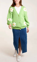 Load image into Gallery viewer, GREEN DAISY CARDIGAN