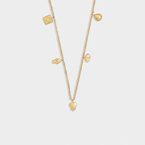 Boheme Waterproof Gold Charm Necklace