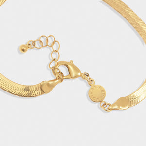 Ciana Waterproof Gold Snake Chain Bracelet