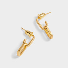 Load image into Gallery viewer, Arabella Waterproof Gold Hoop Earrings