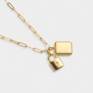 'Inner Strength' Waterproof Gold Charm Necklace