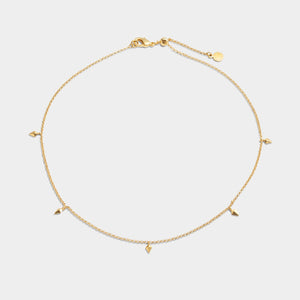 Estee Waterproof Gold Charm Choker