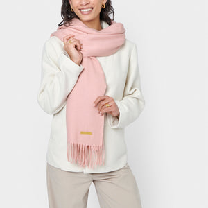 Dusty Rose Blanket Scarf