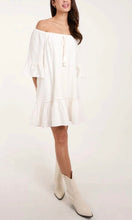 Load image into Gallery viewer, BARDOT TASSEL DETAIL TUNIC DRESS