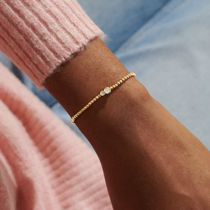 Share Happiness 'Through Thick And Thin, I'll Always Be There' Bracelet In Gold Plating