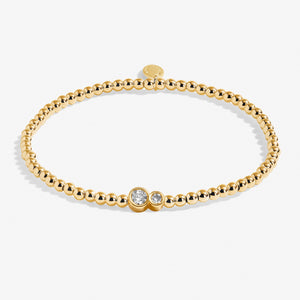 Share Happiness 'Through Thick And Thin, I'll Always Be There' Bracelet In Gold Plating