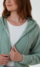 Load image into Gallery viewer, SAGE ZIP UP COSY HOODIE