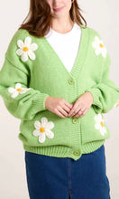 Load image into Gallery viewer, GREEN DAISY CARDIGAN