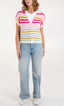 Load image into Gallery viewer, RAINBOW STRIPED KNIT VEST