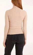 Load image into Gallery viewer, CAMEL RIBBED ROLL NECK JUMPER