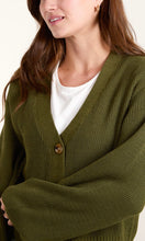 Load image into Gallery viewer, KHAKI V-NECK KNIT CARDIGAN