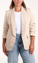 Load image into Gallery viewer, STONE RUCHED SLEEVE BLAZER