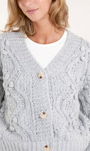 Load image into Gallery viewer, GREY CHUNKY KNIT CARDIGAN