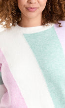 Load image into Gallery viewer, PASTEL COLOURFUL DIAGONAL STRIPE KNIT JUMPER