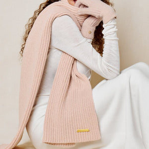 Pink Knitted Scarf