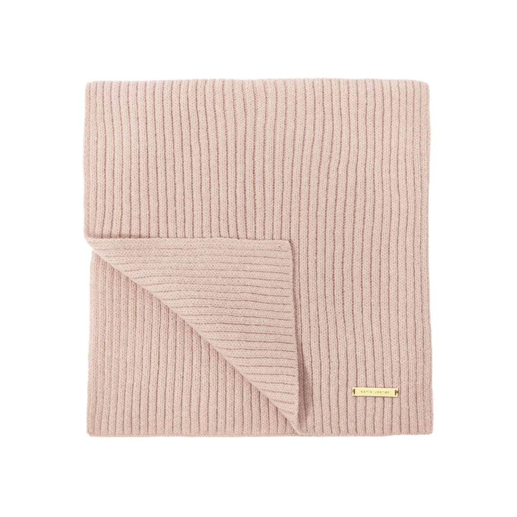 Pink Knitted Scarf