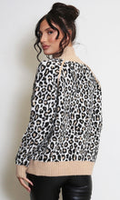 Load image into Gallery viewer, Camel High Neck Leopard Print Jumper