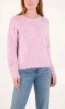 Load image into Gallery viewer, PINK EMBROIDERED FLOWER KNIT JUMPER