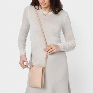 Nude Pink Zana Slim Crossbody