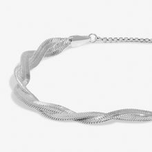 Load image into Gallery viewer, Snake Chain Bracelet Bar In Silver Plating