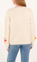 Load image into Gallery viewer, COLOURFUL FLOWER KNIT ROUND NECK JUMPER