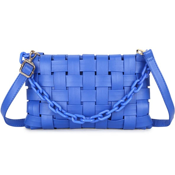 Blue Woven Bag