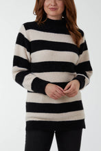 Load image into Gallery viewer, Black Stripe Knit Jumper