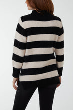 Load image into Gallery viewer, Black Stripe Knit Jumper