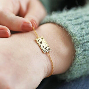 The Star Tarot Bracelet in Gold