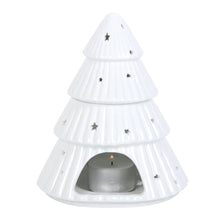 Load image into Gallery viewer, White Christmas Tree Oil Burner