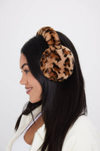 Load image into Gallery viewer, Fluffy Faux-Fur Earmuffs in Leopard Print