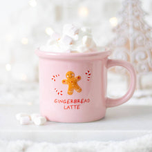 Load image into Gallery viewer, Pink Gingerbread Latte Christmas Mug