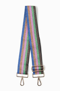 Jewel Lurex Stripe Bag Strap