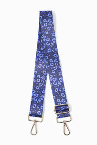 Blue Animal and Star Print Bag Strap