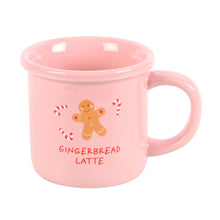 Load image into Gallery viewer, Pink Gingerbread Latte Christmas Mug