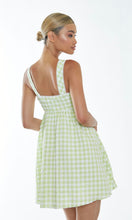 Load image into Gallery viewer, Glamorous Green Gingham Dress