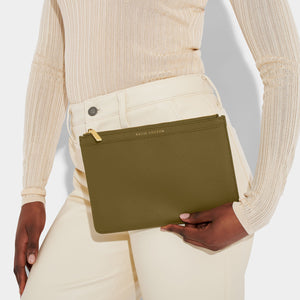 Cleo Pouch in Khaki