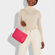 Load image into Gallery viewer, Pink Astrid Chain Clutch