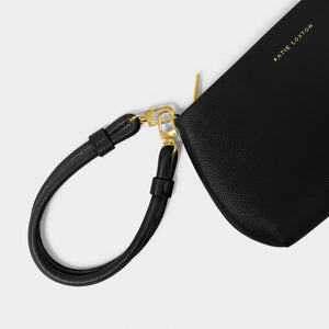 Black Asha Wristlet