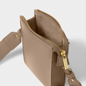 Mocha Effie Slim Crossbody Bag