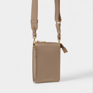 Mocha Effie Slim Crossbody Bag