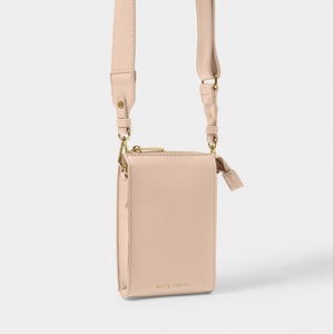 Nude Pink Effie Slim Crossbody Bag